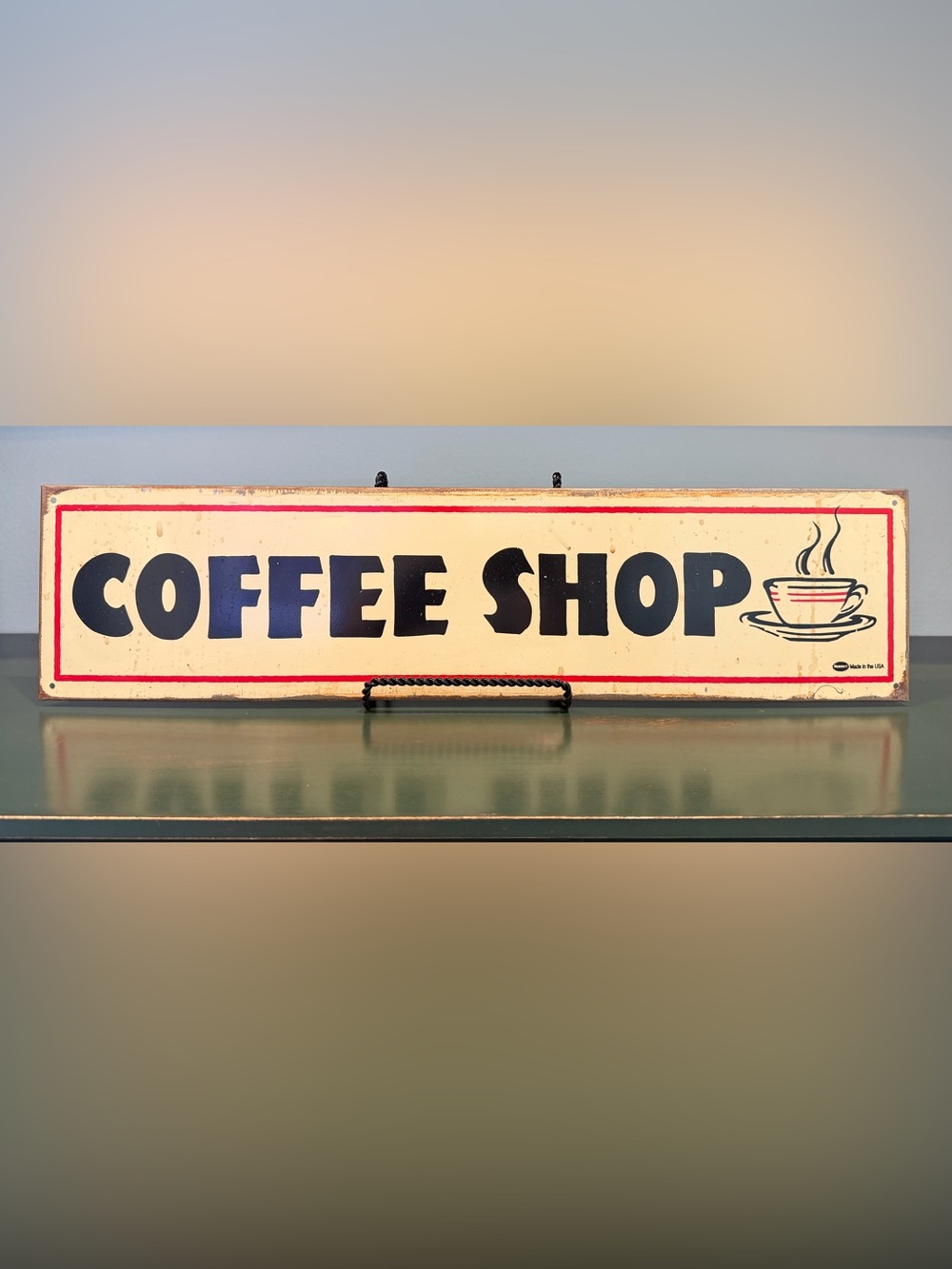 Vintage Mummert “Coffee Shop” Metal Sign Made In USA